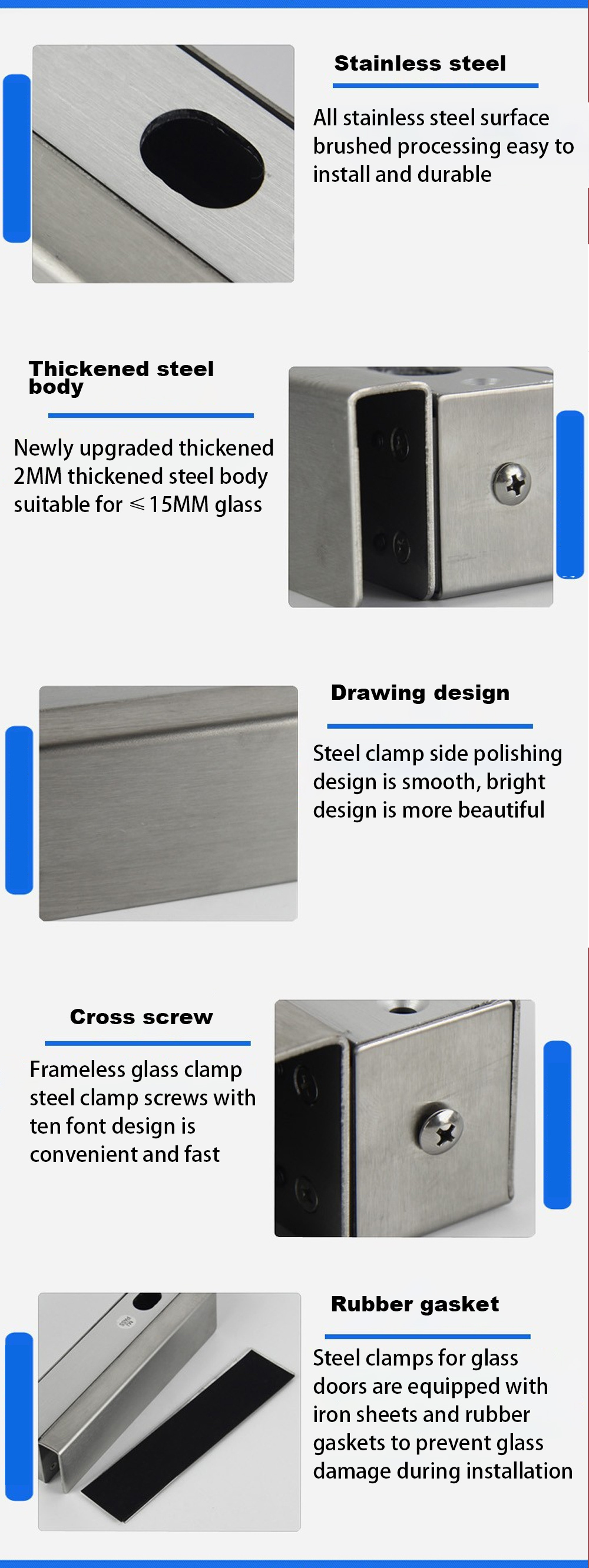 elock security Stainless steel U-bracket electric bolt lock manufacturer 12/24vdc For electric drop bolt lock