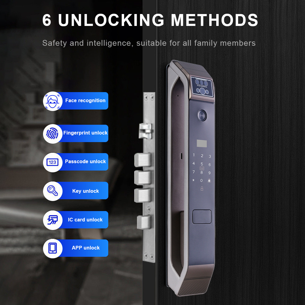 Elock ES269d home security with app control for bedrooms apartments office storeroom fingerprint smart door lock