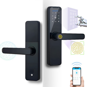 Elock ES242F automatic electric Bluetooth door handle code dead bolt digital tt lock home serrure intelligente door lock