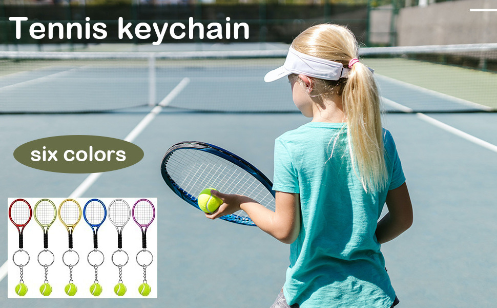 High Quality Tennis Key Chain Pendant Mini Tennis Racket Keychain Wholesale For Women Men Keyring Jewelry Accessories Gift