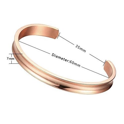 Hair Tie Bracelet High Polishing Stainless Steel Grooved Cuff Bangle for Women Girls