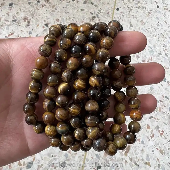 Wholesale Natural Stone Quartz Crystal Beads Bracelets 6mm 8mm 10mm Agate Beads Handmade Gemstone Bracelets for Women and Men