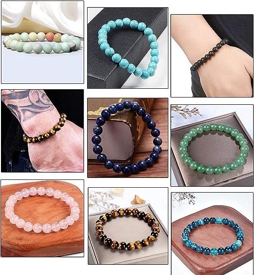 Wholesale Natural Stone Quartz Crystal Beads Bracelets 6mm 8mm 10mm Agate Beads Handmade Gemstone Bracelets for Women and Men