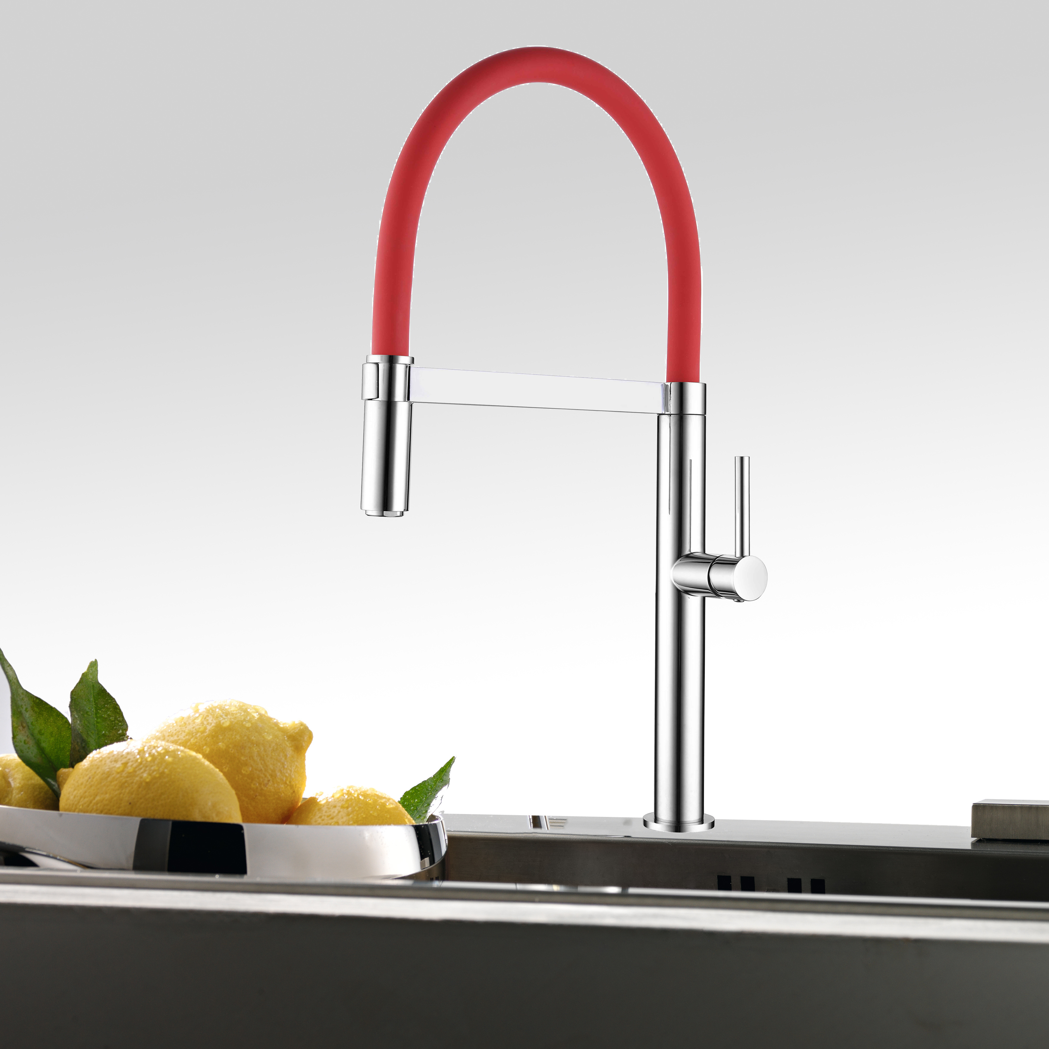 Top sell new design kitchen faucet brass faucet sink faucet with silicon tube colorful tap