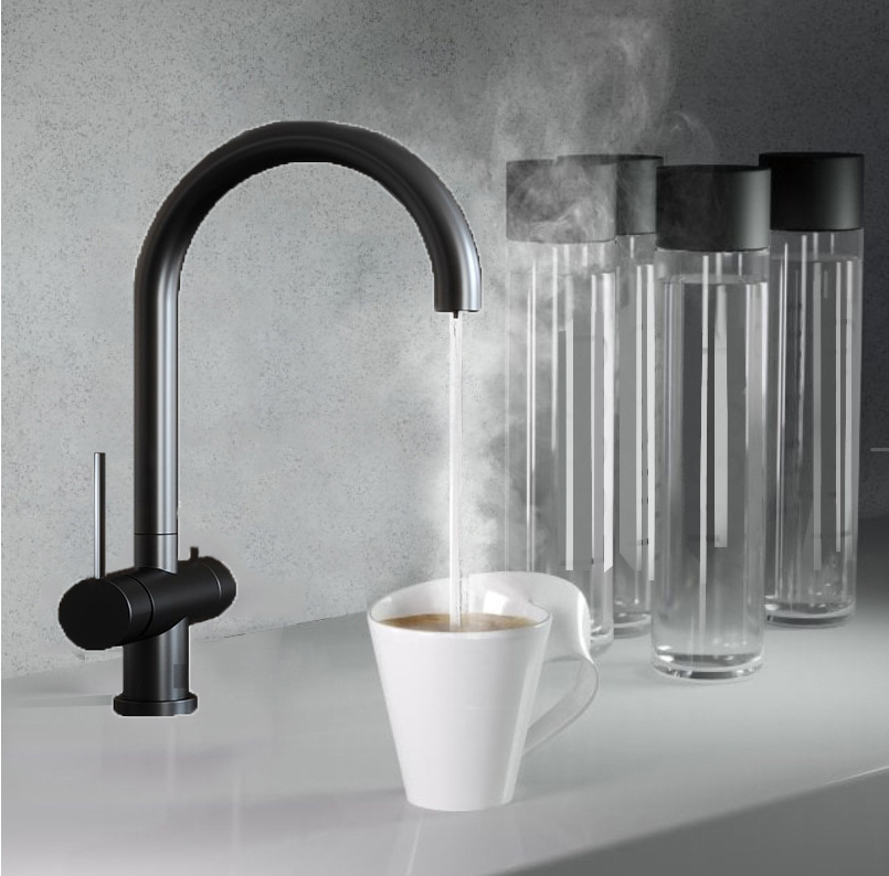 High quality multifunctional boiling water tap kitchen faucet matt black