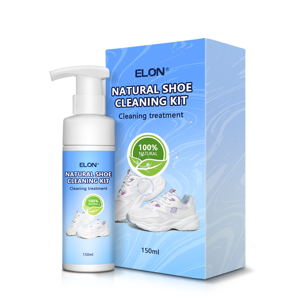 ELON High Effective White Liquid Shoe Polish Clean Foam Spray Shoe Cleaning Set Kit For Sneakers