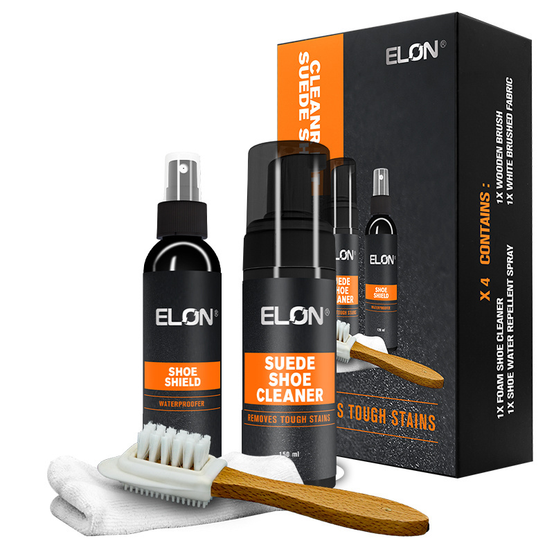 High quality shoe polish cleaner sneaker care with cleaning towel and brush private label shoe cleaner