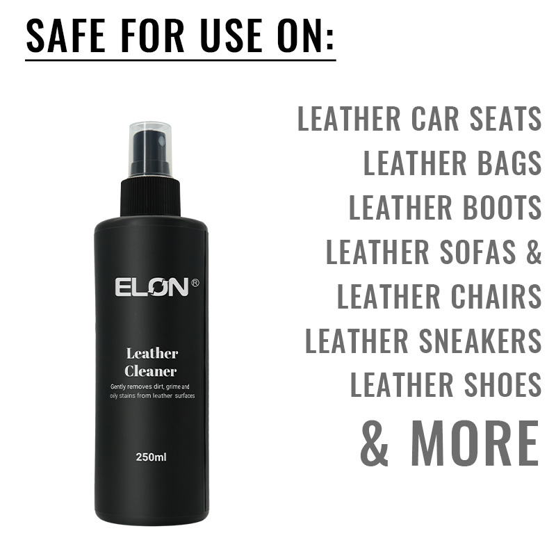 Quality Nature Leather Care 8oz car Leather Cleaner kit for Auto Interiors Furniture Shoes Bags Accessories & Apparel