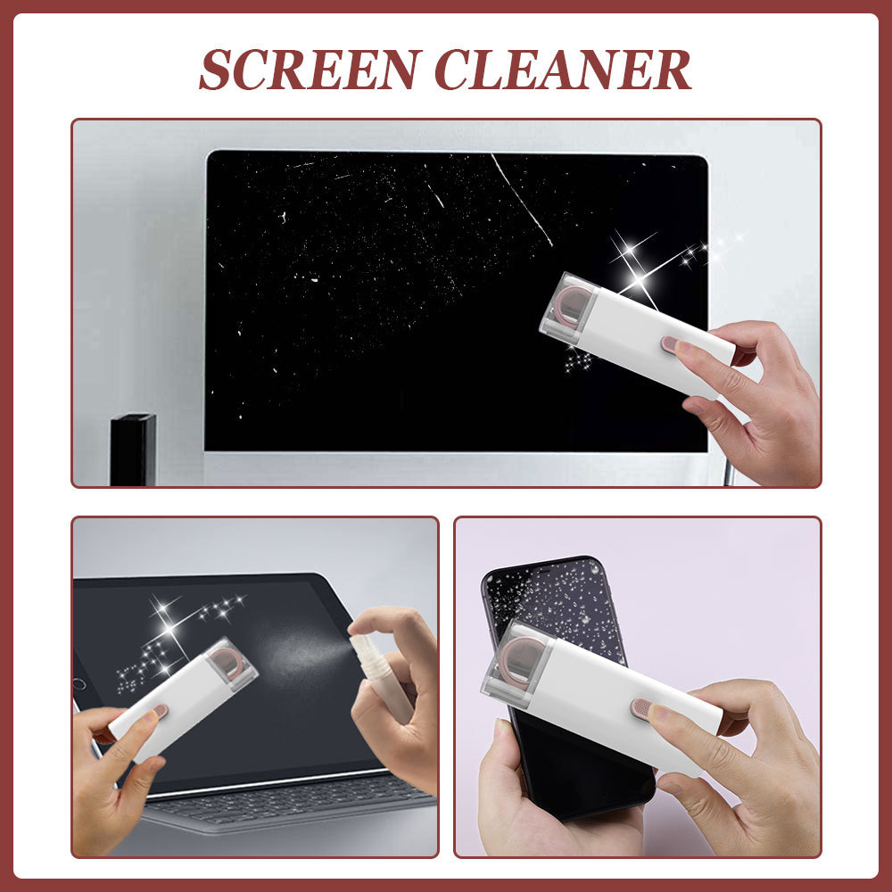 ELON Factory Multipurpose mobile phone Touchscreen Mist cleaner spray 7 in 1 screen cleaner monitor screen cleaning kit