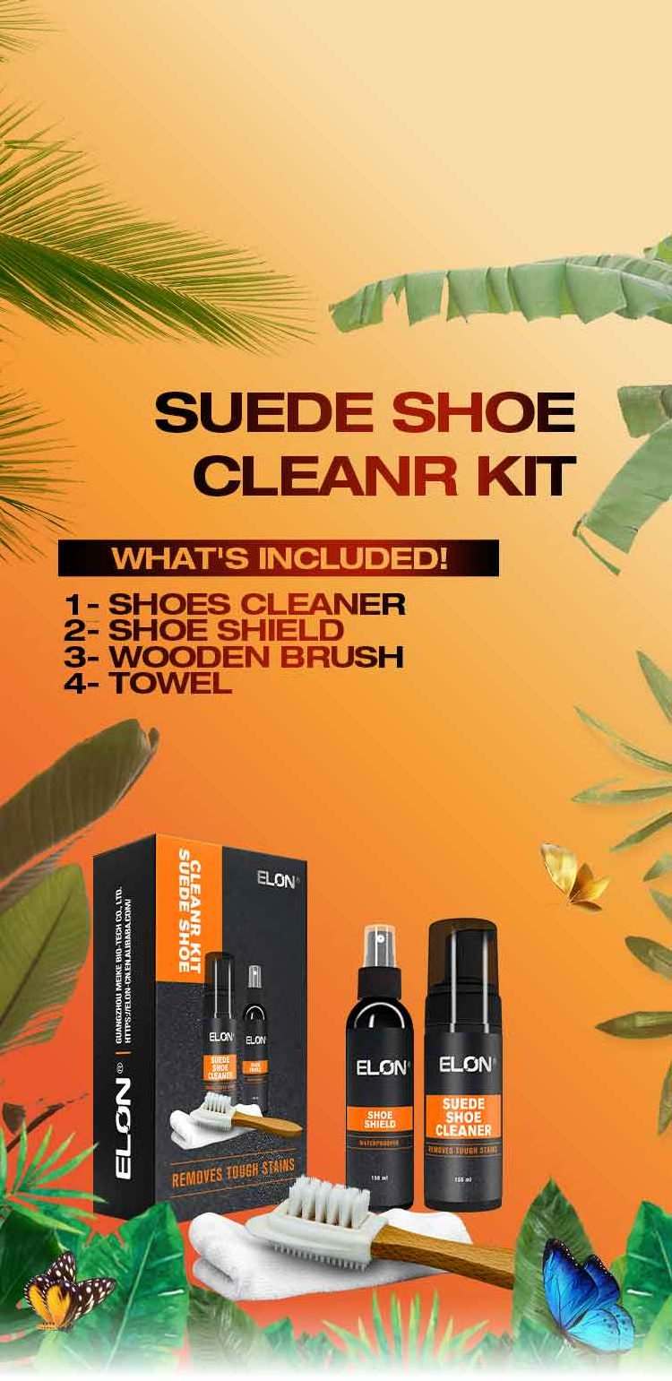 High quality shoe polish cleaner sneaker care with cleaning towel and brush private label shoe cleaner