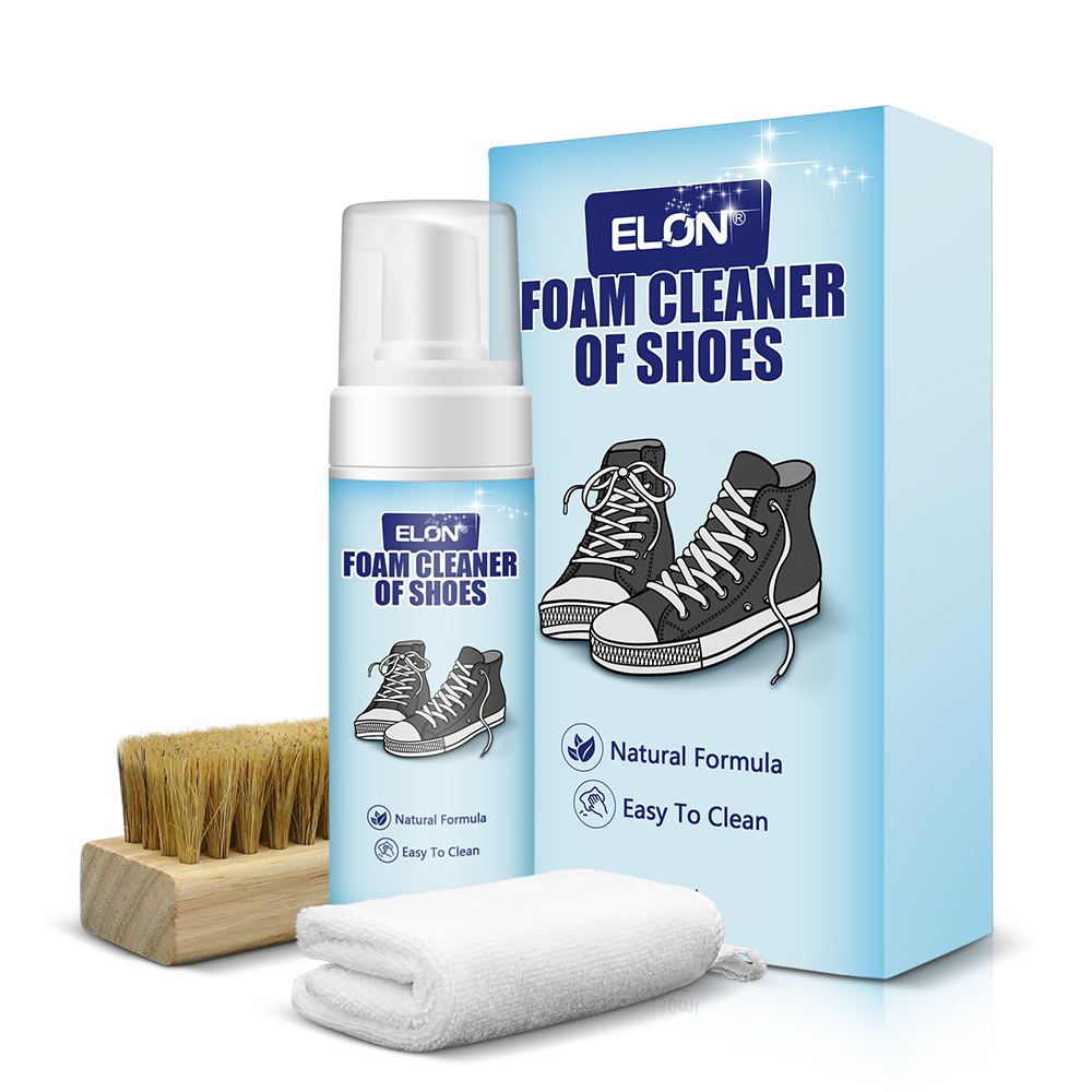 Portable no-wash White Shoe Cleaner150ml sneaker cleaner decontamination Yellow Foam cleaning and care tool