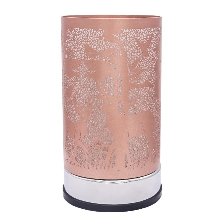 OEM ODM Customize Hot sale Metal Touch Lamp Wax Warmer Fragrance Pink Night Light Dimming Table Touch Lamp Candle Warmer