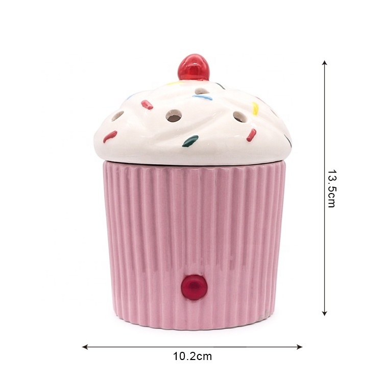 2023 new design ceramic wax melter indoor use  electric wax warmer candy jar ceramic candle warmer