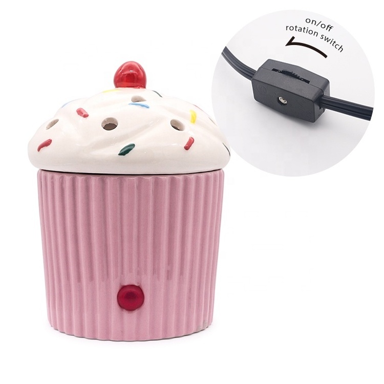 2023 new design ceramic wax melter indoor use  electric wax warmer candy jar ceramic candle warmer