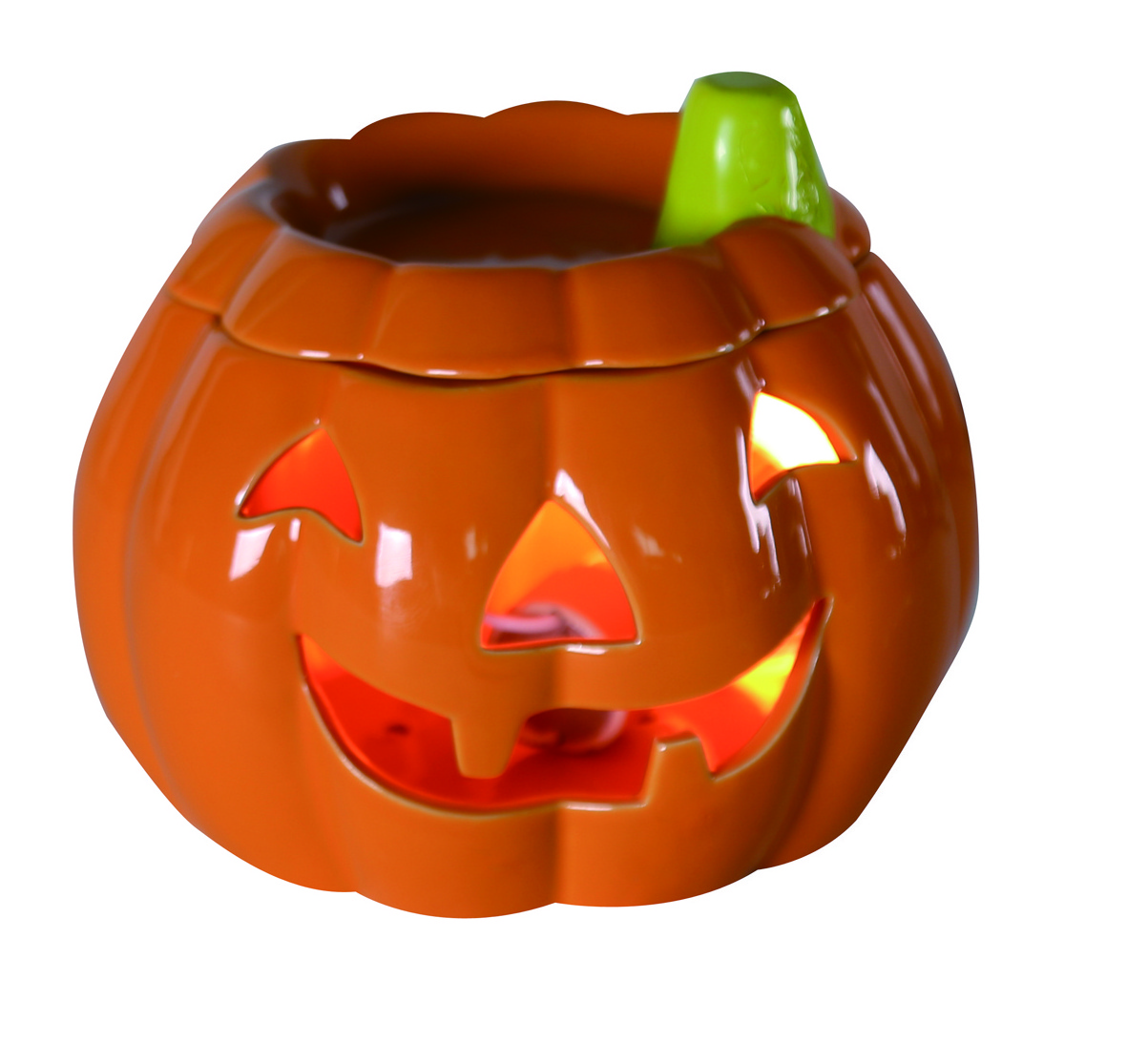 Pumpkin shape electric ceramic fragrance oil burner wax warmer lamp