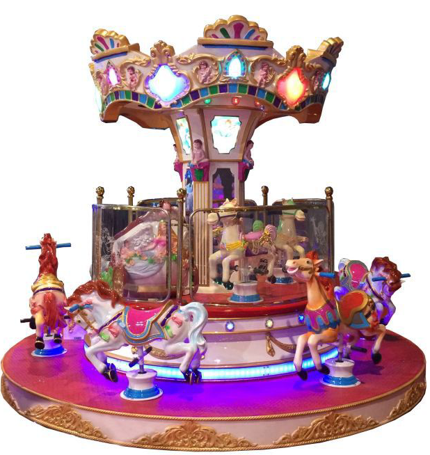 Amusement park carousel double deck deluxe kid carousel horse kiddies rides carousel for sale