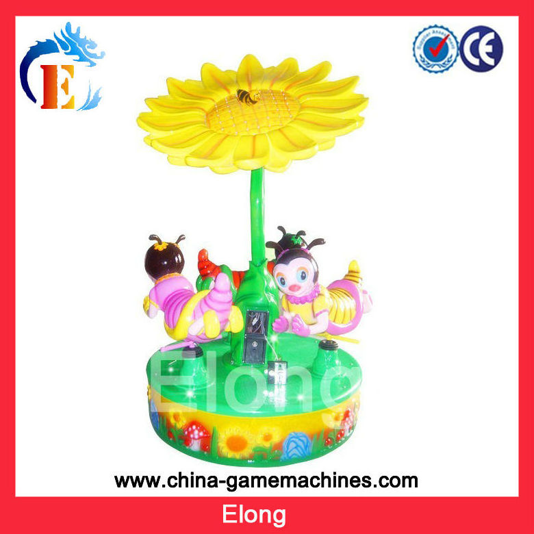 2022 Hot sale 3 seats carousel mini carousel horse honey bee carousel for sale