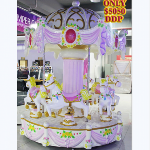 Coin operated 6seatcarousel horse merry go round carousel for sale