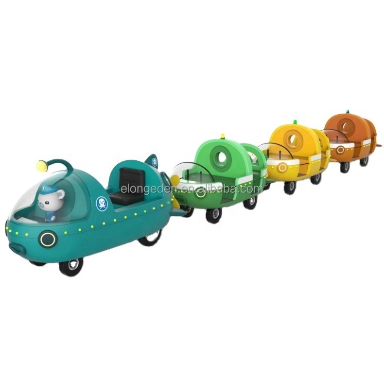 Ocean theme amusement park children Electric trains kiddie electric mini train for sale