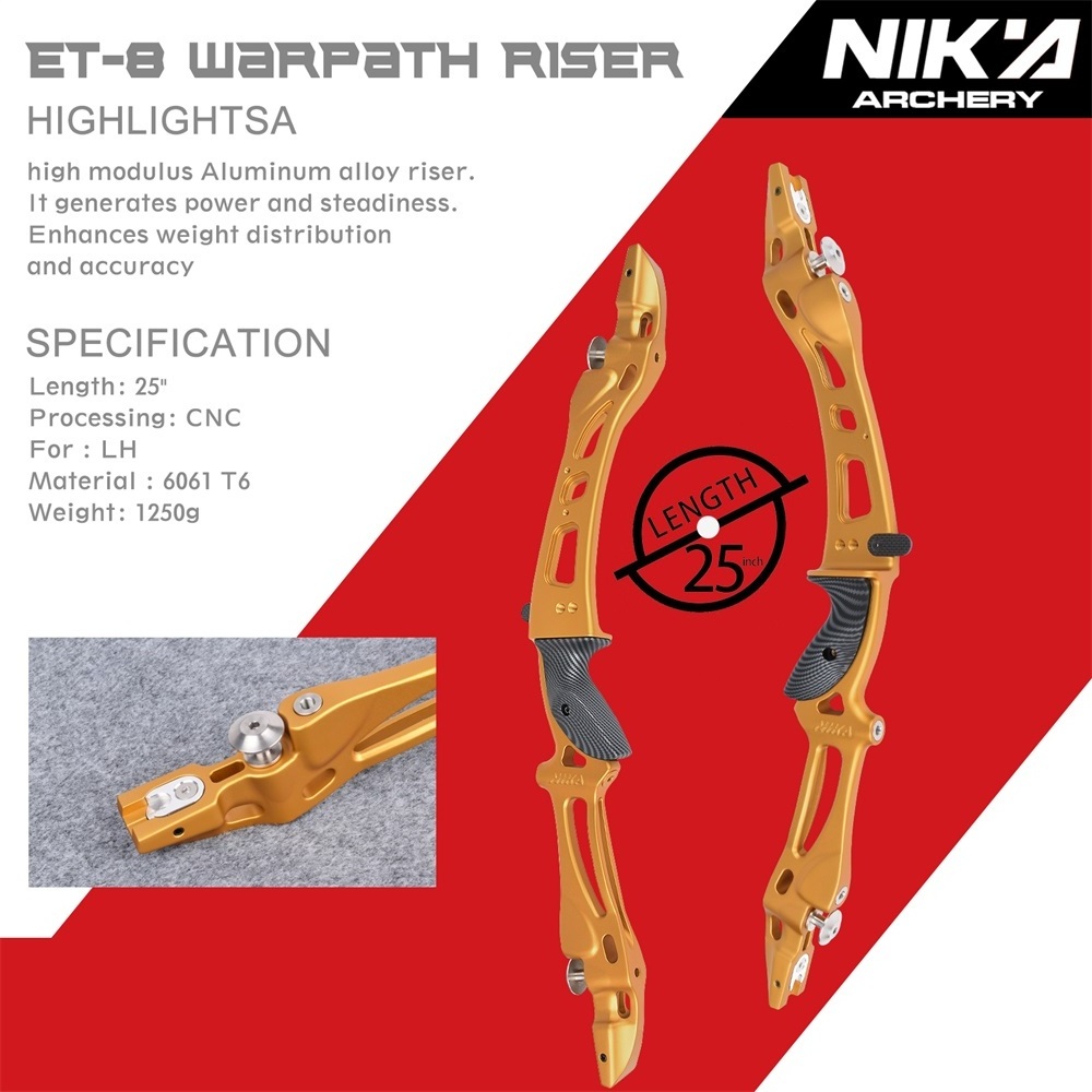 Nika Archery ET-8 Recurve Bow Riser 25