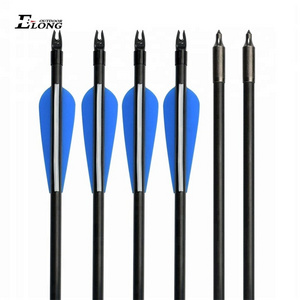 Elong Archery Fiberglass Arrows Durable Metal For Recurve Bow Outdoor Sport Shooting Hunting Arrows