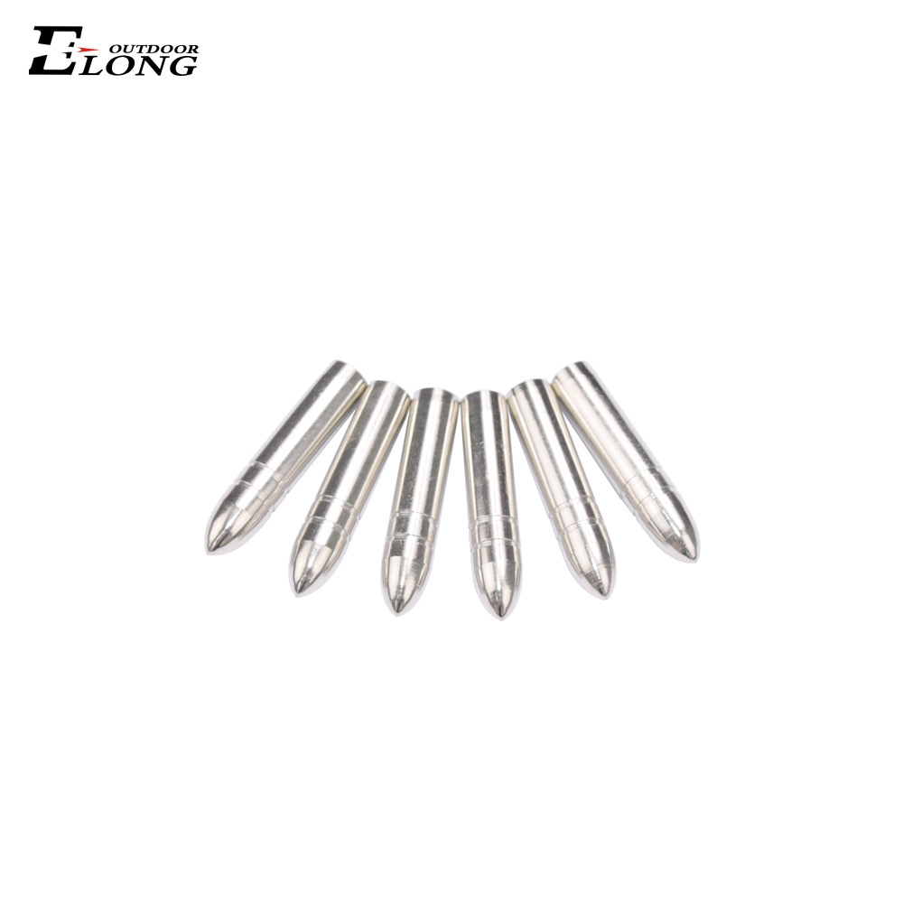 Elong Archery Arrowhead ID 7mm  Glue on Arrow Points Practice Arrow Tips for Fiberglass Arrow shafts