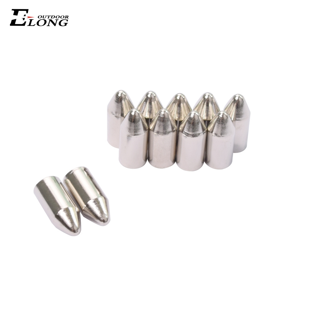 Archery Bullet Arrowheads 7mm Glue on Hunting Target Arrows Points Replaceable Tips Accessories