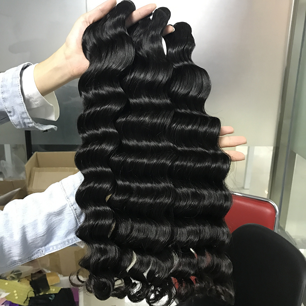 Wholesale Raw Cambodian hair 12A Grade Water Wave Hair Weaving,Soft And Shinny,No Tangling human hair extensions