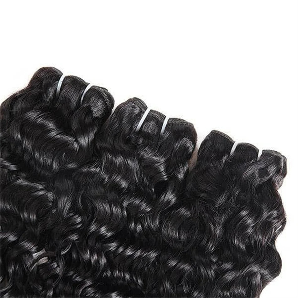 Raw Burmese Water Wave Human Hair Bundles 12A Natural Color Burmese Human Hair Weft Water Wave For Women Hair Extensions