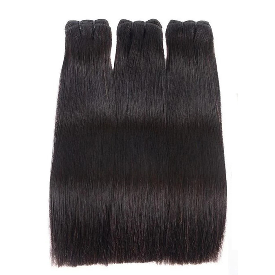 Straight Human Hair Bundles Hair Extension 12A Remy Natural Black Brazilian Human Hair Weave Bundles For Women