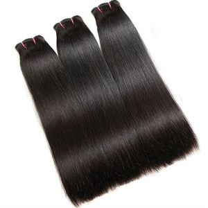 Straight Human Hair Bundles Hair Extension 12A Remy Natural Black Brazilian Human Hair Weave Bundles For Women