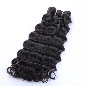 Raw Burmese Deep Wave Human Hair Bundles 12A Natural Color Burmese Human Hair Weft for Black Women Hair Extensions