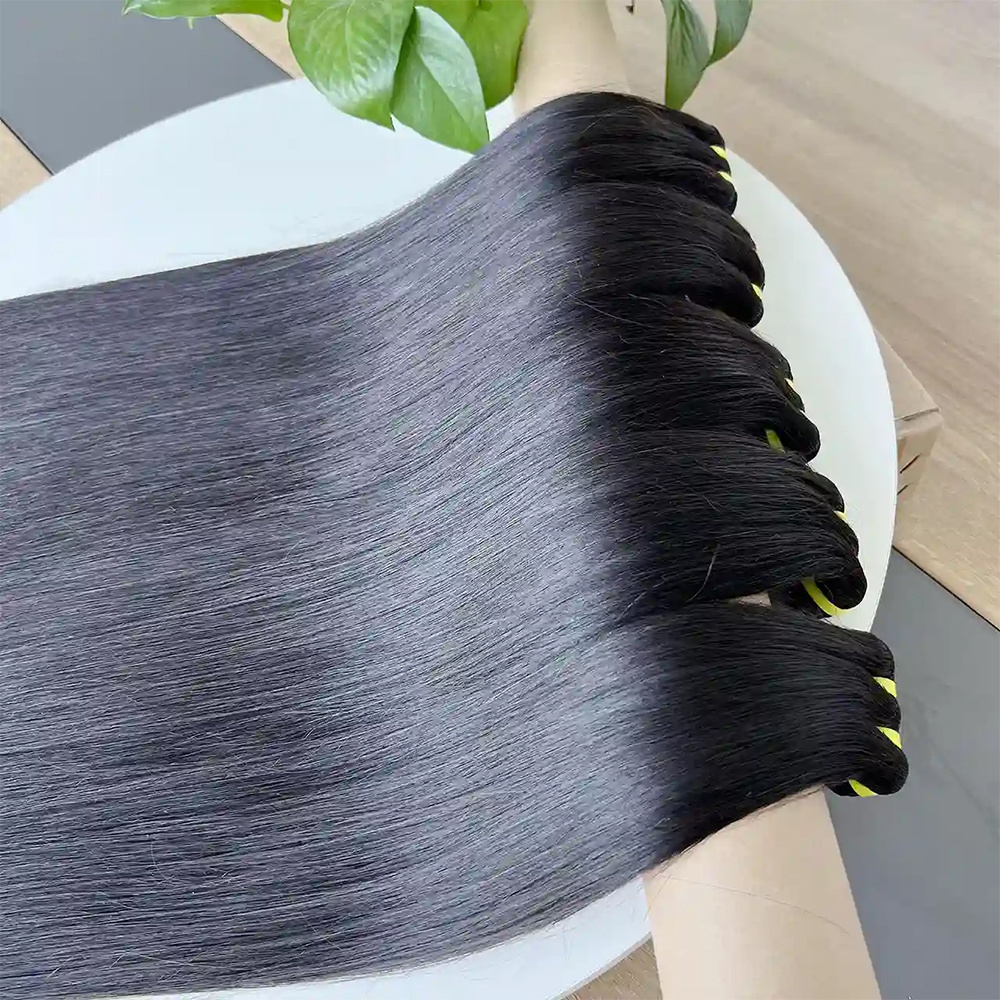 Wholesale Price Machine hair weft European Virgin Human Hair Extension Genius Machine Weft With double weft