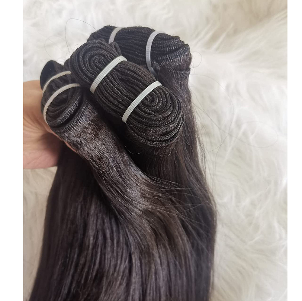 Wholesale Price Machine hair weft European Virgin Human Hair Extension Genius Machine Weft With double weft