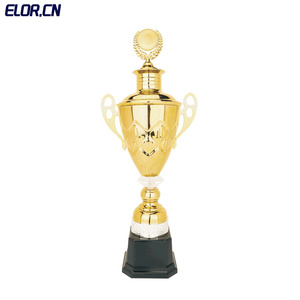 ELOR Best Hot Selling Awards Metal Trophy Cup Winner Gold Decoration Plaque For Sports Commemorative Events