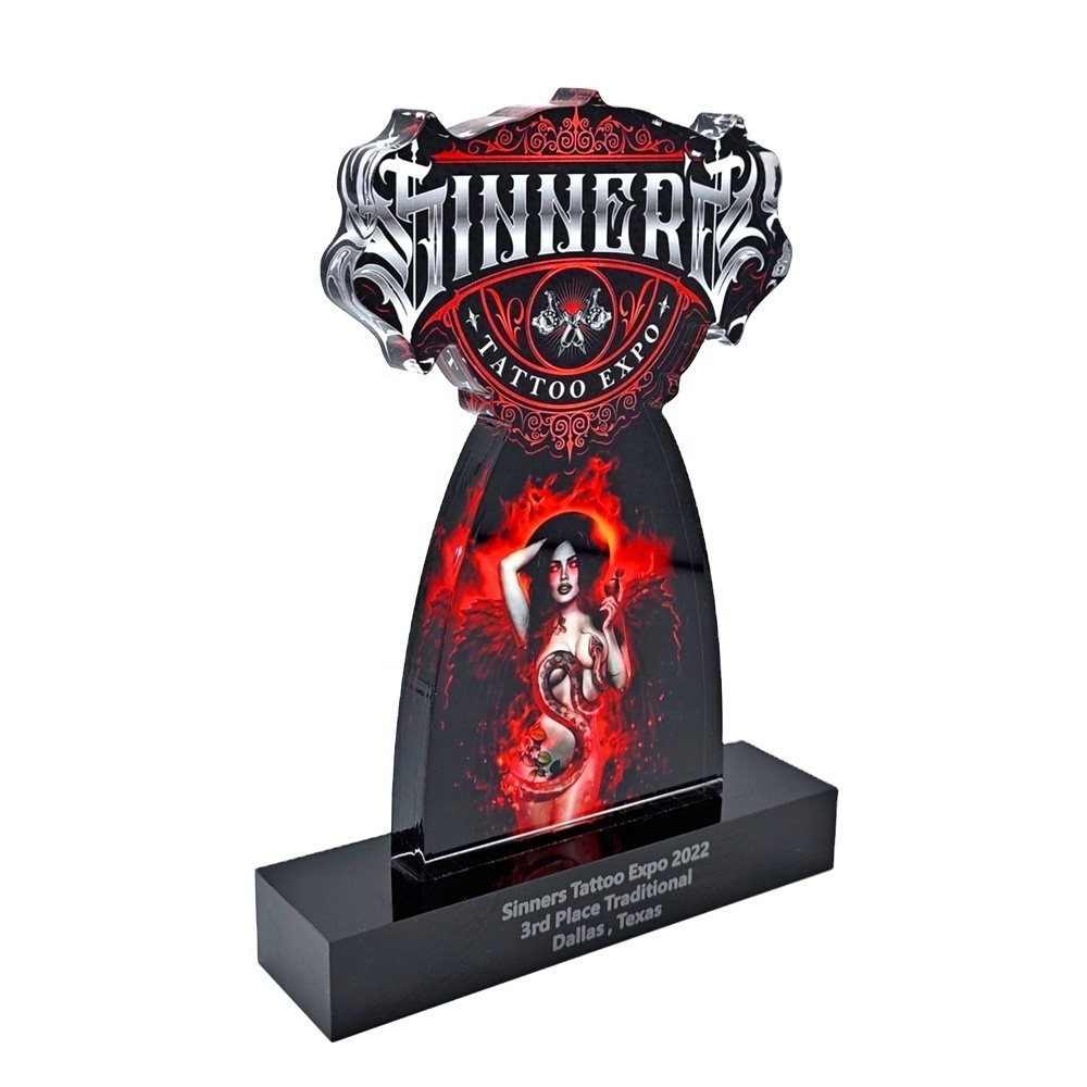 Elor Good Looking Custom Designs Made From High Transparency Acrylic Awards Trophy