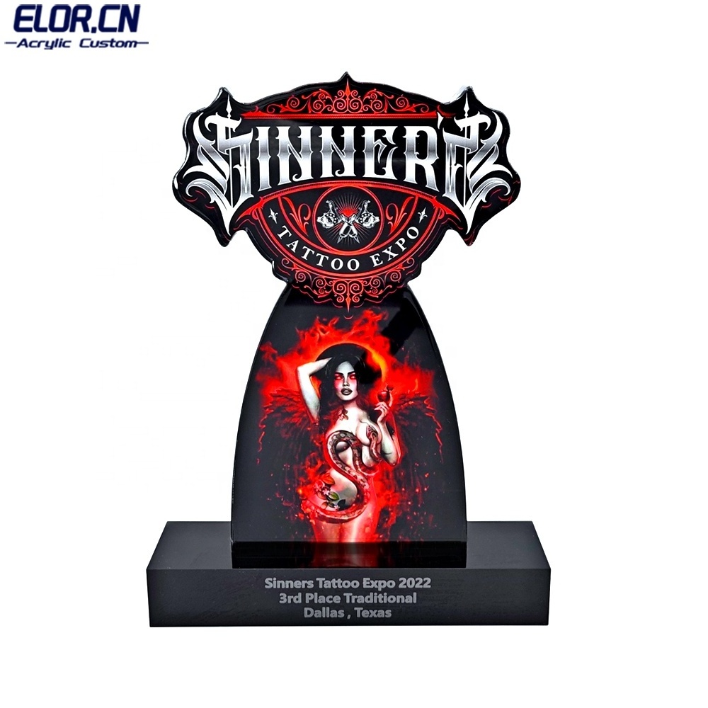 Elor Good Looking Custom Designs Made From High Transparency Acrylic Awards Trophy