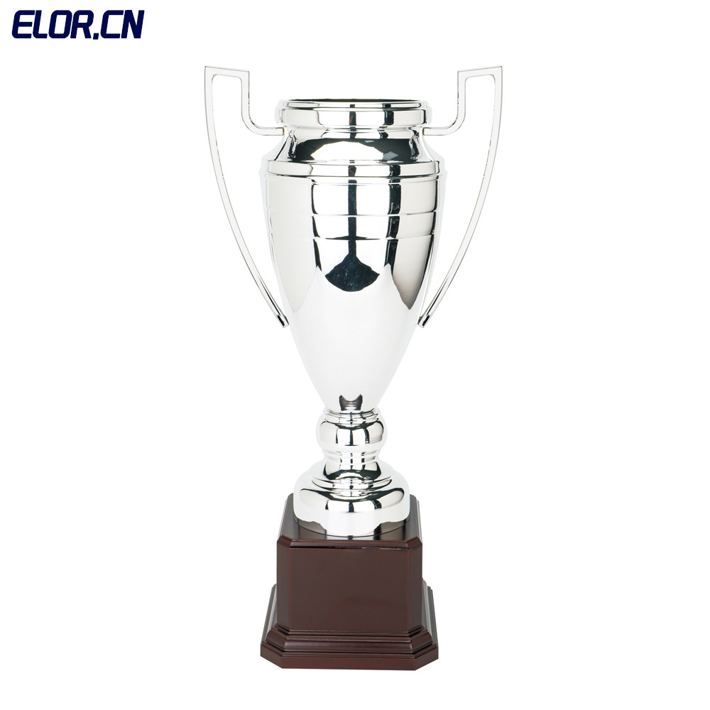 Elor 2024 New Premium Design Silver Sports Trophies And Awards With Golden Decoration Metal Basketball Competition Prize