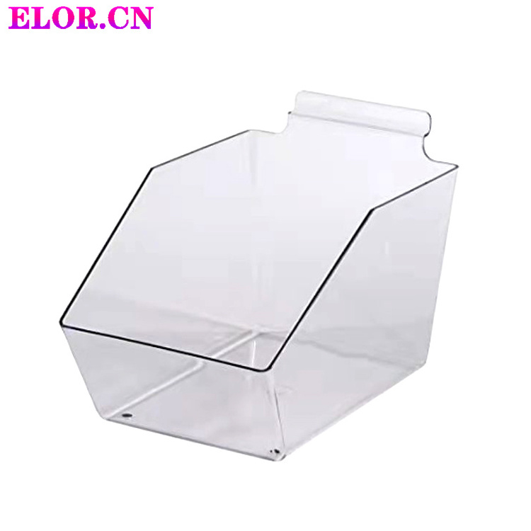 Elor Transparent Acrylic Candy Storage Pocket Bulk Food Display Cabinet For Supermarket Candy Shop Shelves