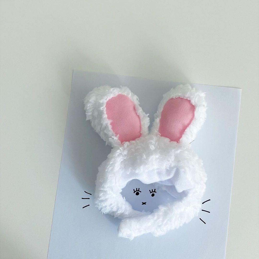 Pet Comfortable Party Headwear Cat Cute Bunny Ears Rabbit Hat with Long Ears for Cats Small Dogs