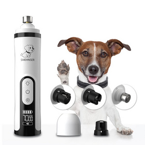 [Elosung] Electric dogs nail Grinder for pets nail grinder with LED light 3 Gear Grinder dog Cat nail Trimmer