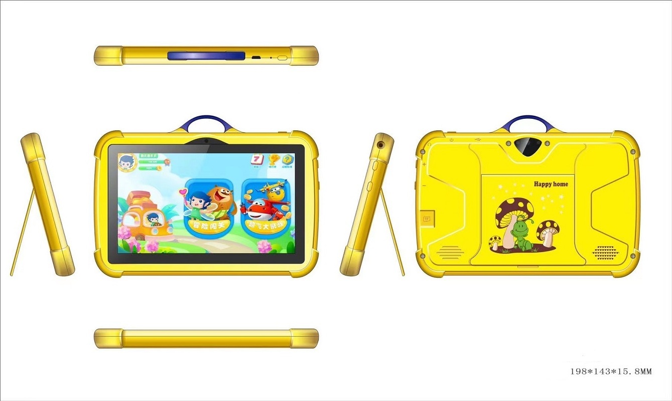 Hot new 7 inch Child Learning Tablet for kids Children Educational Android Baby Tab pc with wifi camera