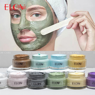 Natural Organic Facial Cleansing Mud Clay Mask Face Brighten Whitening Dead Sea Turmeric Green Tea Rose Pink Mud Face Mask