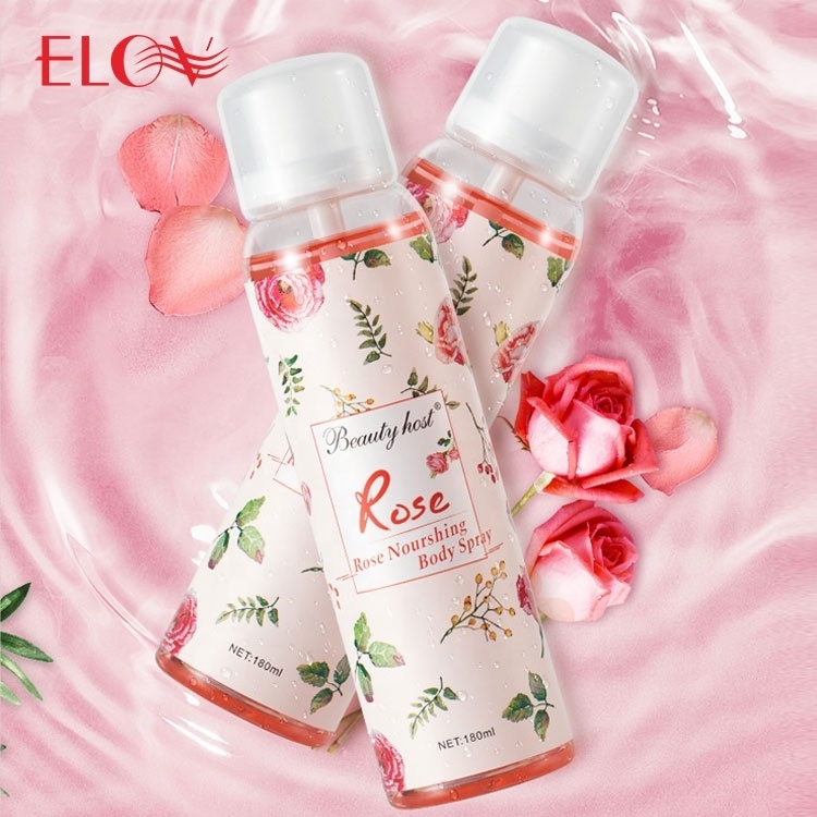 Back Acne Removal Rose Body Spray Deodorant Long Lasting Fragrance Sexy Charming Rose Extract Nourishing Soothing Ladies Spray