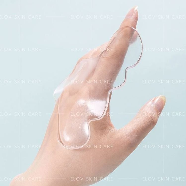 Wholesale Silicone Waterproof Forehead silicone facial pads for wrinkles reusable silicone eye patch