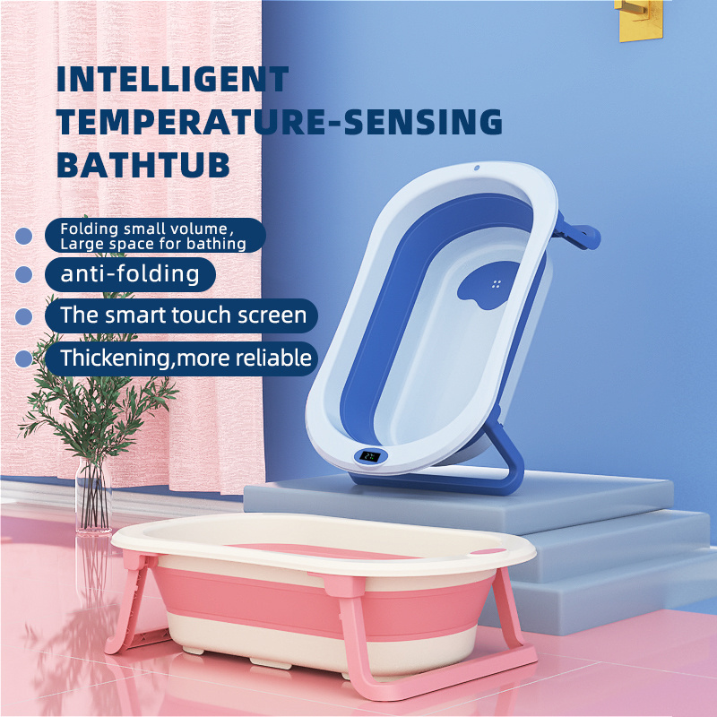 Transportable small foldable baby spa bathtub