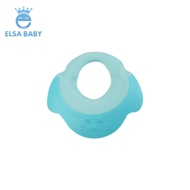 High quality silica gel plastic sun visor kids children waterproof hat baby shower for shampooing