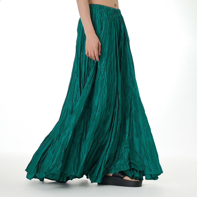 2023 New High-quality Skirt Women High Waist A-line Umbrella Skirt Ladies Long Pleated Skirt