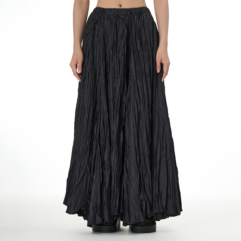 2023 New High-quality Skirt Women High Waist A-line Umbrella Skirt Ladies Long Pleated Skirt