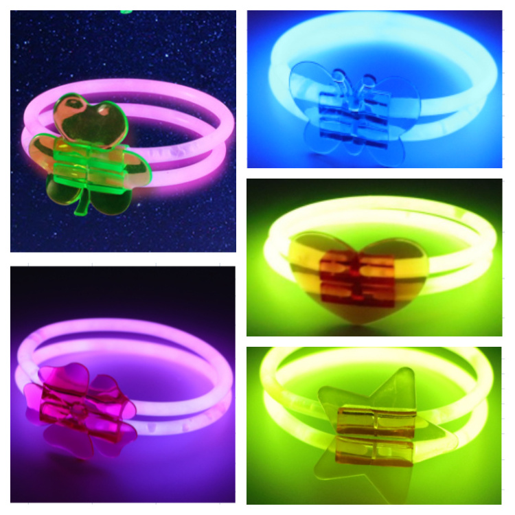 Party favors Green Star concert Bracelets Glow Sticks with 2in1 in the dark